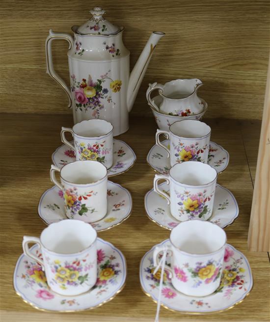 A Royal Crown Derby coffee set